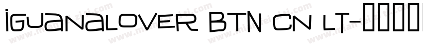 IguanaLover BTN Cn Lt字体转换